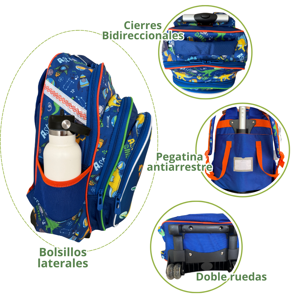 Mochila con ruedas - Astro Dino