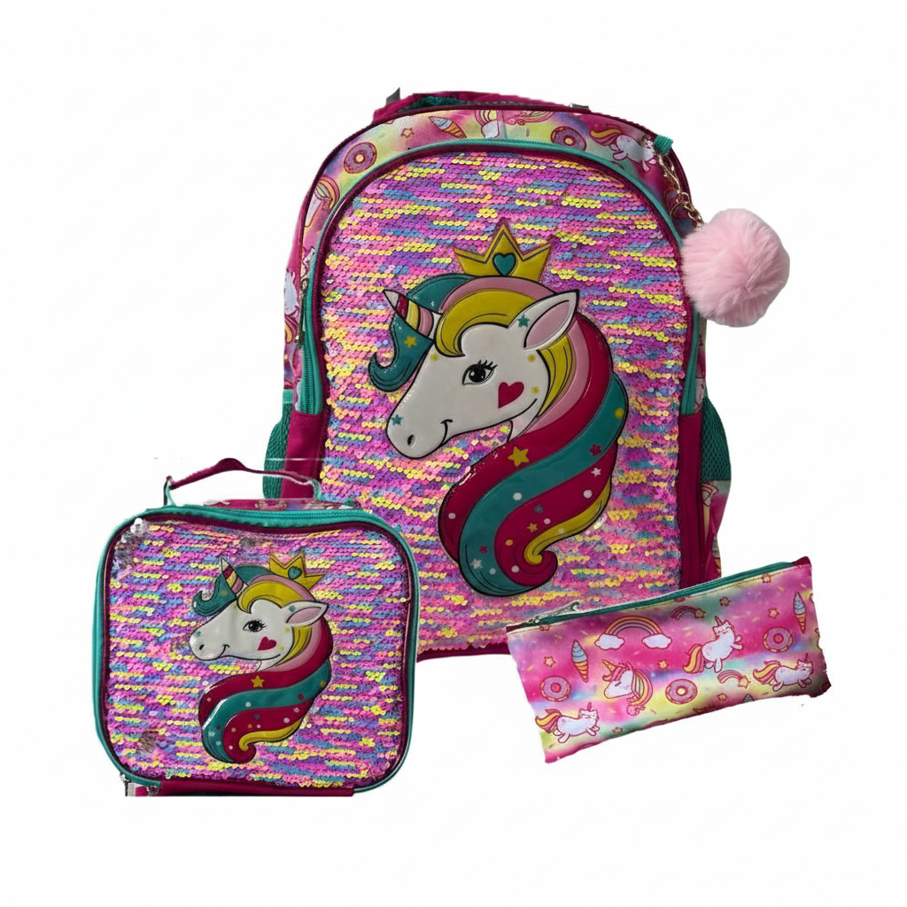 Mochila con ruedas A4 - Diseño Unicornio